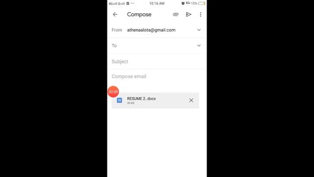 How to send Resume in Gmail | Using android phone