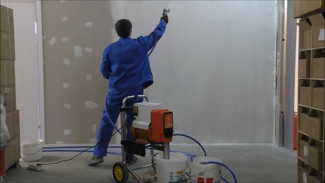 Окрасочное оборудование AS-8000. Нанесение шпатлёвки ARTEL LITE FINISH