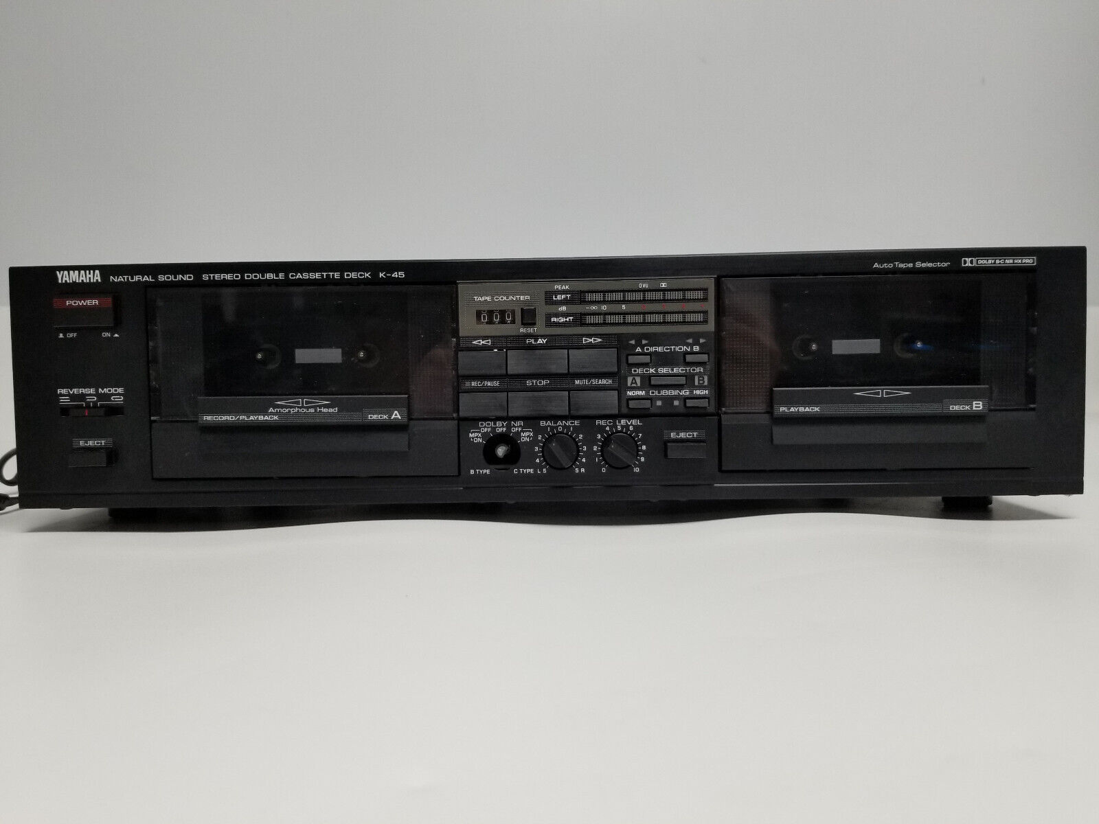 Винтажная двухкассетная стереосистема Yamaha K-45 с естественным звуком-Япония-1985-год
