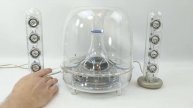 Harman Kardon Soundsticks II Transparent Clear Speakers Subwoofer Sound System