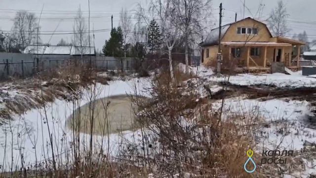Укрепление откоса пожарного водоема. Часть 1