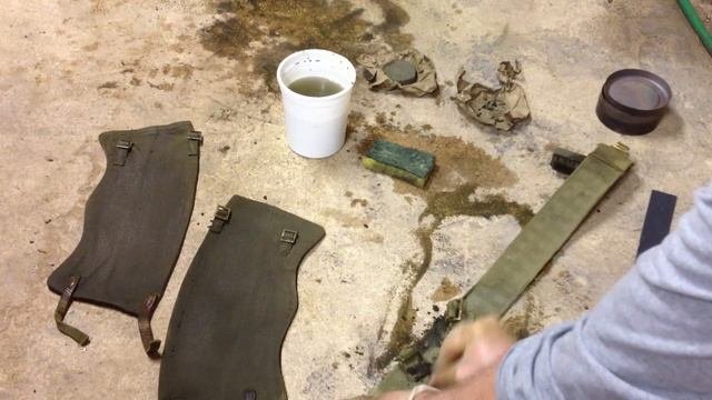 How to apply Blanco to British webbing