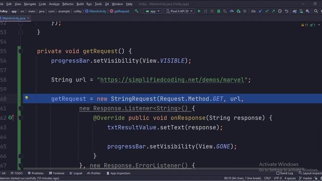 ANDROID - HTTP REQUEST WITH VOLLEY TUTORIAL IN JAVA