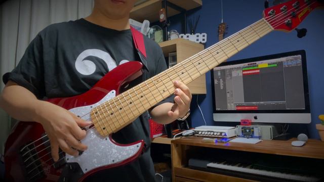 6 string bass play - solar groove(john myung) cover