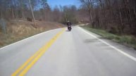 Suzuki Katana 600 Followed by a Suzuki Sv650