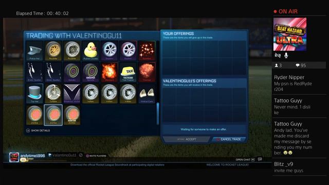 (ps4) insane rocket league/trades and giveaway every 10 subs!!!!!!