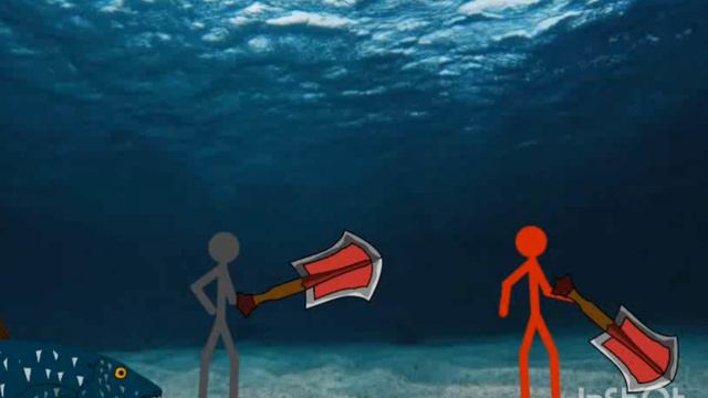подводный бой (анимация)