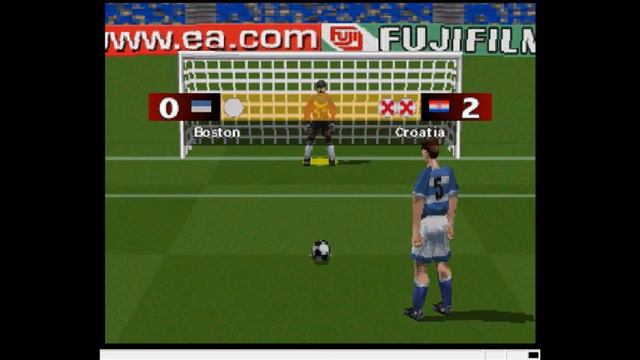FIFA Road to World Cup 98 / SEGA Saturn penalty   shootout,speedrun 0:46