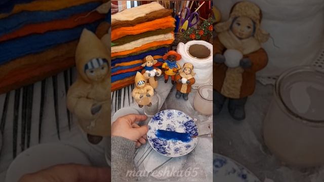 КАПЮШОН И ШАРФИК ДЛЯ ВАТНОЙ ИГРУШКИ/МАСТЕР-КЛАСС/ВАТНЫЕ ИГРУШКИ