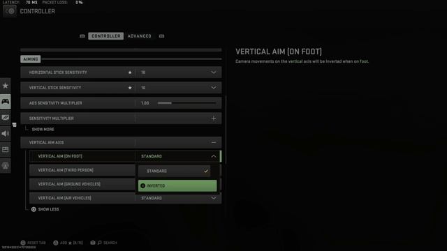 How to INVERT AIM on Controller in WARZONE 2 (Easy Tutorial)