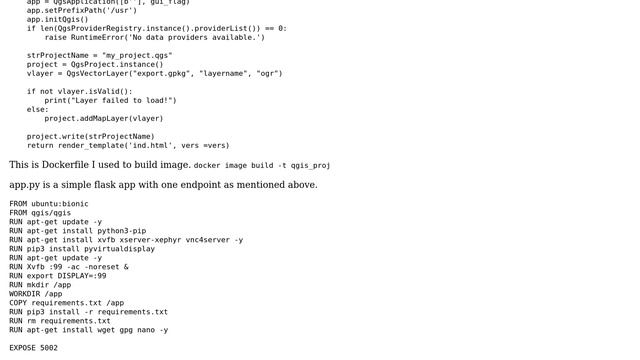 GIS: QGIS on docker container: Could not connect to any X display