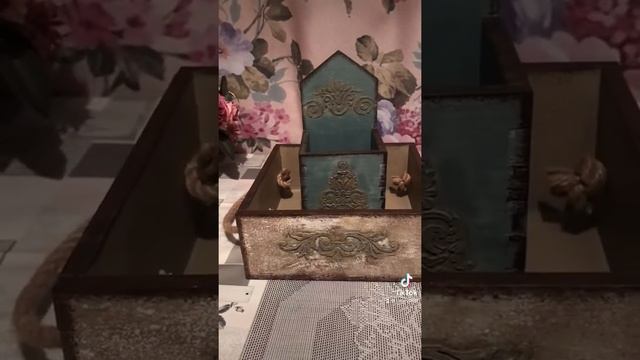 DIY | Декорирую ящик из фанеры | Декупаж