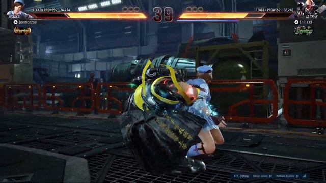 TEKKEN 8 - Closed Beta Test Joemoezoe (Asuka) vs Chill CKT (Jack-8) for fun