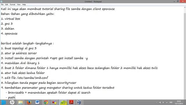 Samba dengan Client OpenSuse