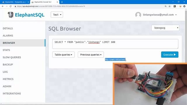 MKR1000 Node.js  PostgreSQL