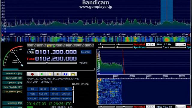 102.2 MHz Russkoe Radio presumed / July 03, 2014 0802 UTC