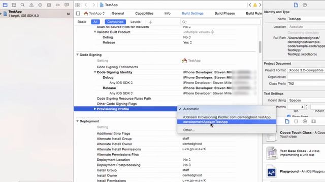 Appium Testers Perspective for iOS Signing an App (app signed with i.e. iOS Developer)