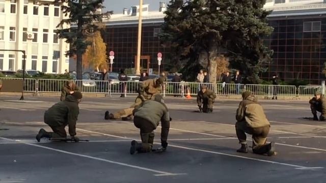 Показательные выступления 33 ОСпН «Пересвет»...