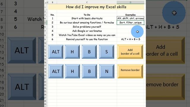 1.1 Improve Excel skills