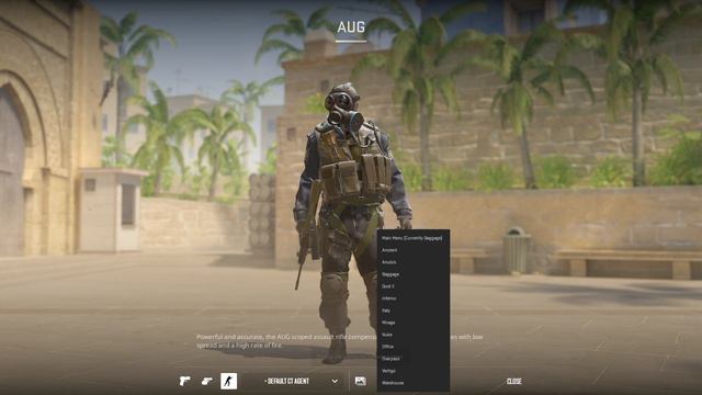 AUG в Counter-Strike 2: Обзор Стандартного Скина в 3D