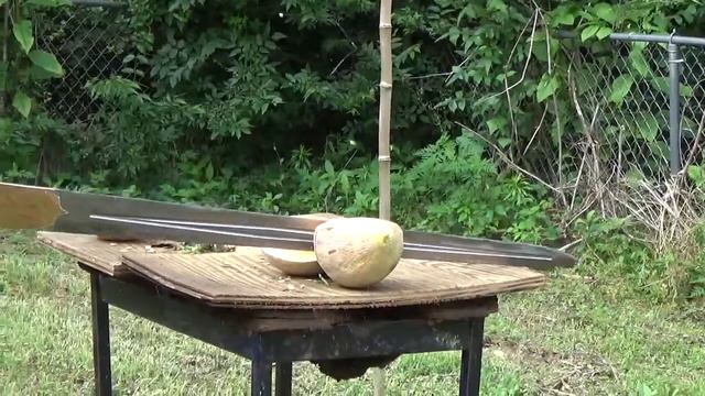 Bone Titanium sword - Making and then testing it.