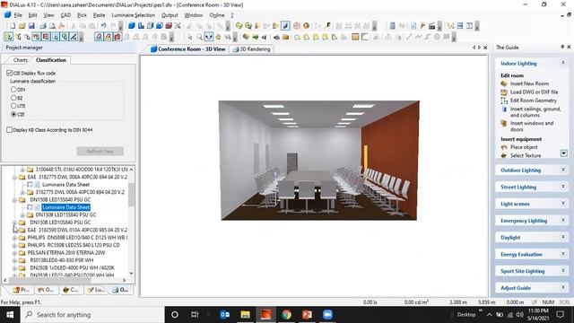 Dialux 4.13 - Project Documentation & Course Overview