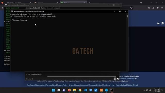 Instalasi Laravel 9 Menggunakan Composer di Sistem Operasi Windows 11 #laravel9 #tutorial_laravel