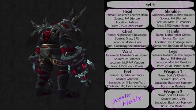 Jessiehealz - Badass Rogue Sets #5 Guide (World of Warcraft)