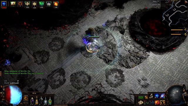 Path of Exile 3.12 aura stacker spark vs  aw8 Sirus