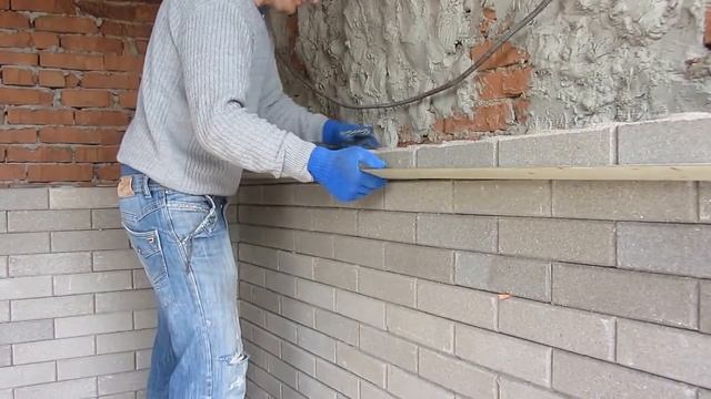 Лего кирпич , кладка стены!