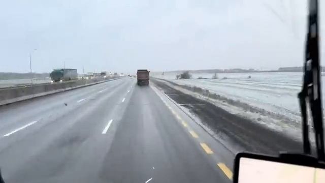 Метель в Башкирии!!! Гололёд в Уральских горах!!! Добрался до Сатка!!!