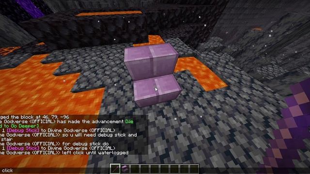 how to place water in the nether | No Mods! | Minecraft Java Edition 1.18 | using debug stick