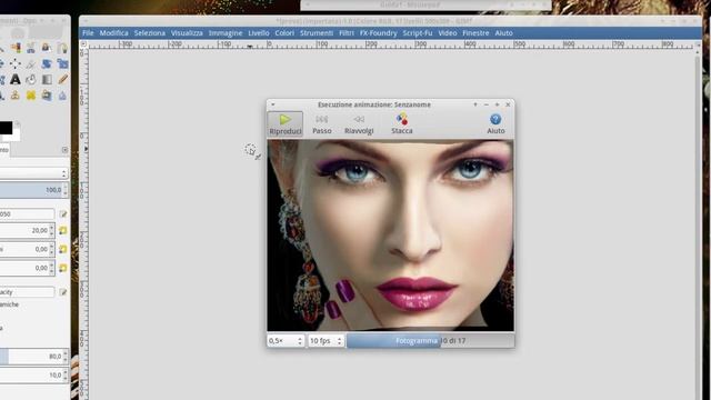 Effetto morphing Gimp su Xubuntu-14.04.1