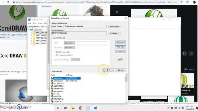 SURE SOLUTION: Window 108.17 start menu and task manager not working after Installing Corel Draw