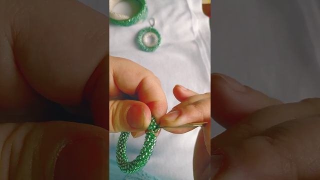 Процесс изготовления серёжки