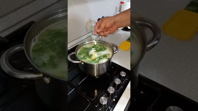 #Суп сливочный со шпинатом