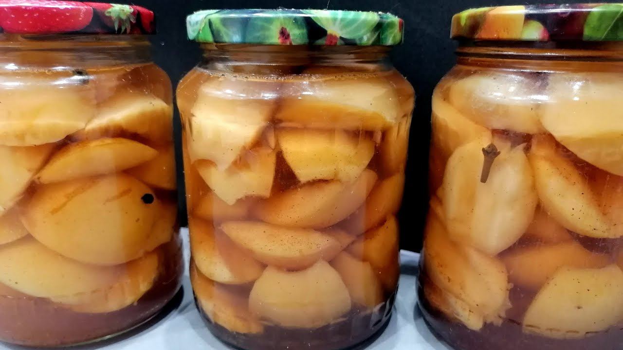 Маринованные яблоки на зиму быстрого приготовления.