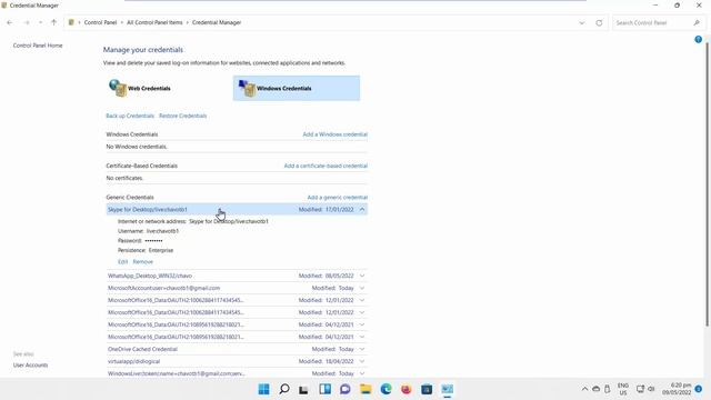 How to Clear Windows 11 Credential Manager Stored Passwords