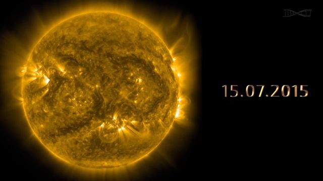 Timelapse of the sun. Summer 2015. 4k