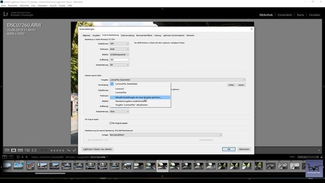 Luminar 3/4 Plugin in Adobe Lightroom - Einstellungen [deutsch]