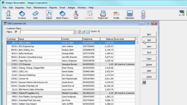 Adagio Receivables - Customer Alerts