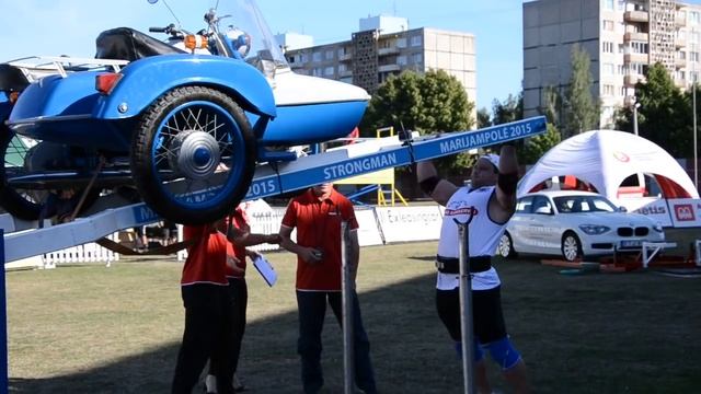 Александр Курак,  viking press - 170 кг , турнир "Marijampole" - 2015  , с. в. 118 кг.