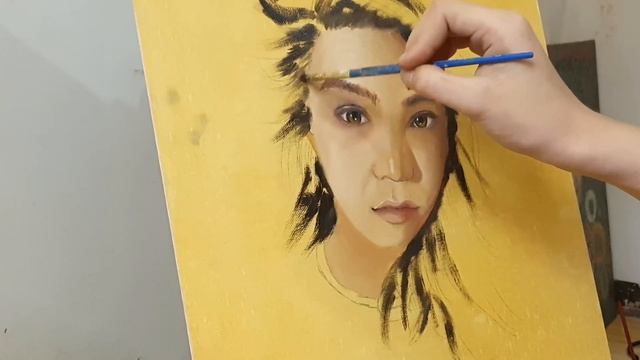 Oil Painting | "Human" A Self-Portrait | Paint A  Song Piece.