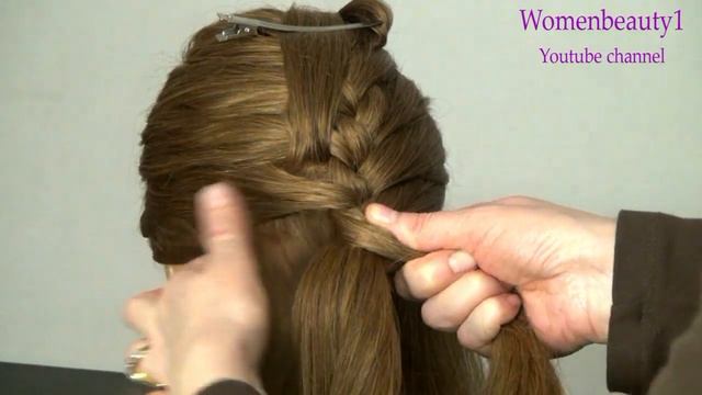Прическа с плетением на каждый день! Braided hairstyle for every day!