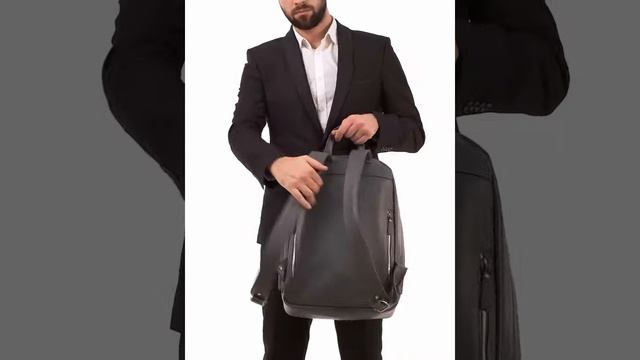Lakestone Кожаный рюкзак Adams Grey