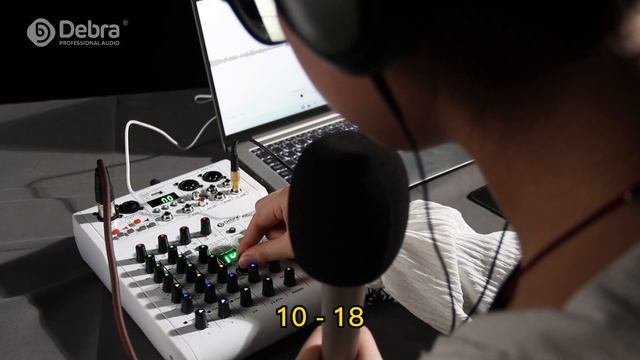 Testing the reverb effects on PRMX-6 mixer