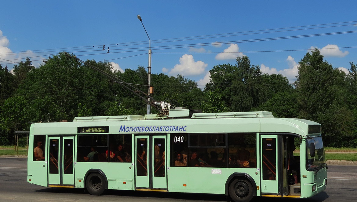 Троллейбус Могилёва БКМ 32102 (б.125) Маршрут 2-к Трансмаш - Вокзал