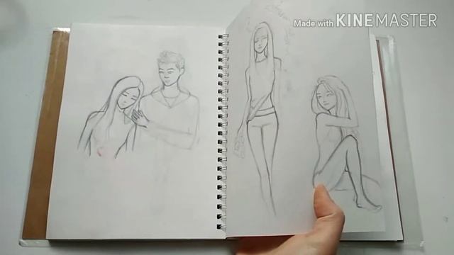 Третий Обзор. Скетчбук и корейские парни.