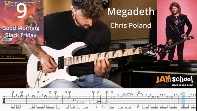 Megadeth good Mourning/Black Friday guitar Solo with Tab (Chris Poland)