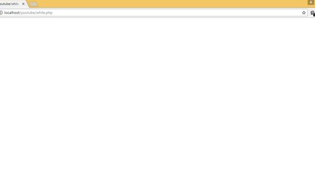 php while loop tutorial